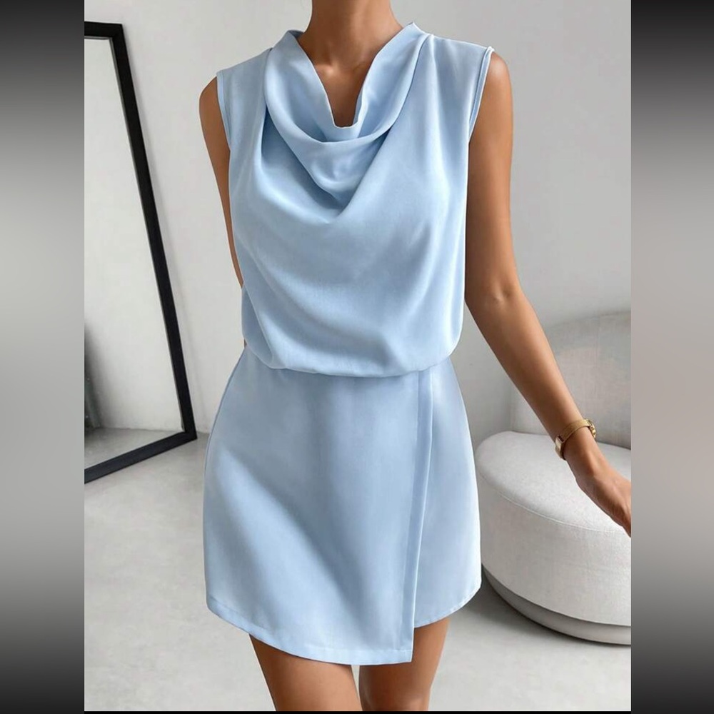Baby blue romper